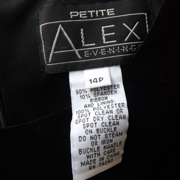 NWT Black Alex Evening dress with crystal belt - Picture 7 of 8